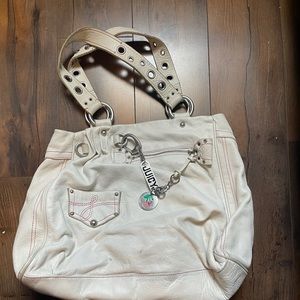 Large White Juicy Leather Purse